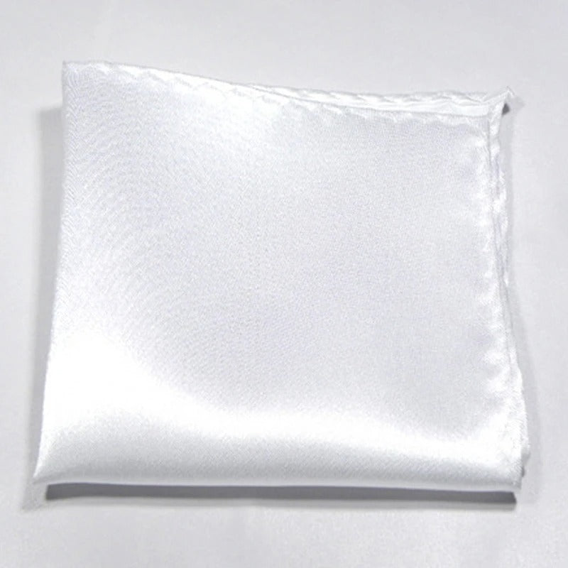 Pañuelo Satinado Para Traje - Blanco - Pañuelo
