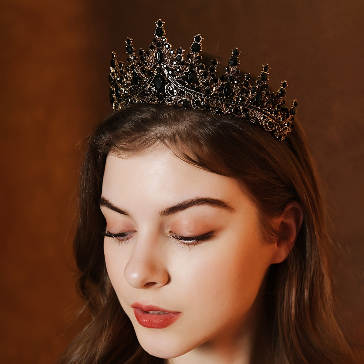Tiara de Cristal Plateada y Dorada – Tiara Elegante para Bodas y Eventos - Corona