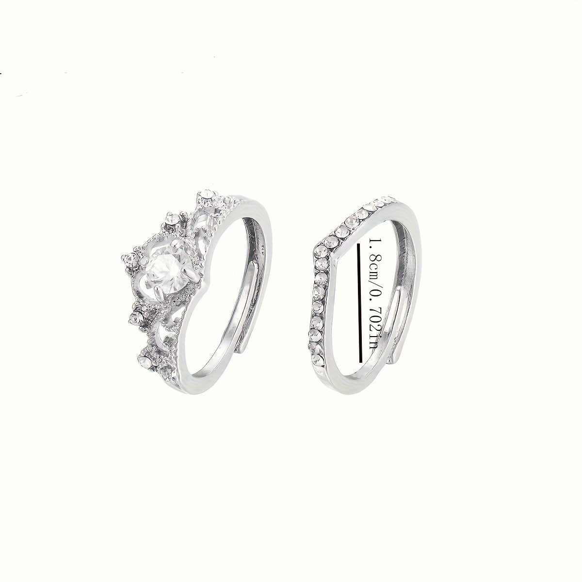 Anillo de 15 años con Diamantes de Imitación y Aleación - Diseño Elegante para Quinceañeras