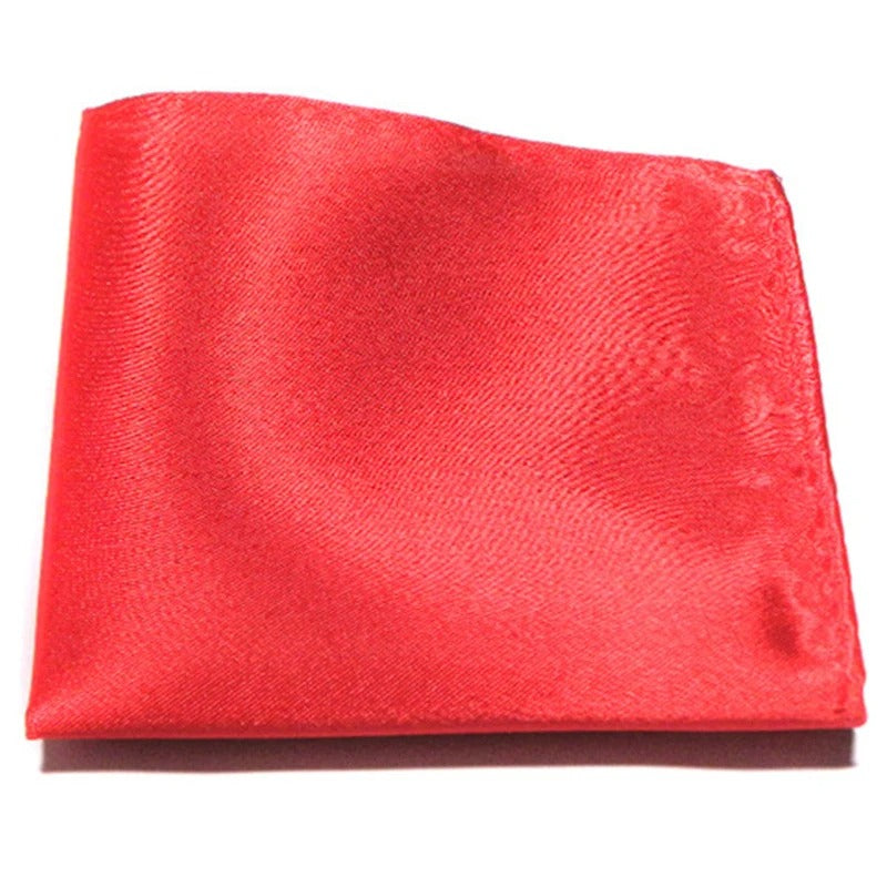Pañuelo Satinado Para Traje - Rojo - Pañuelo