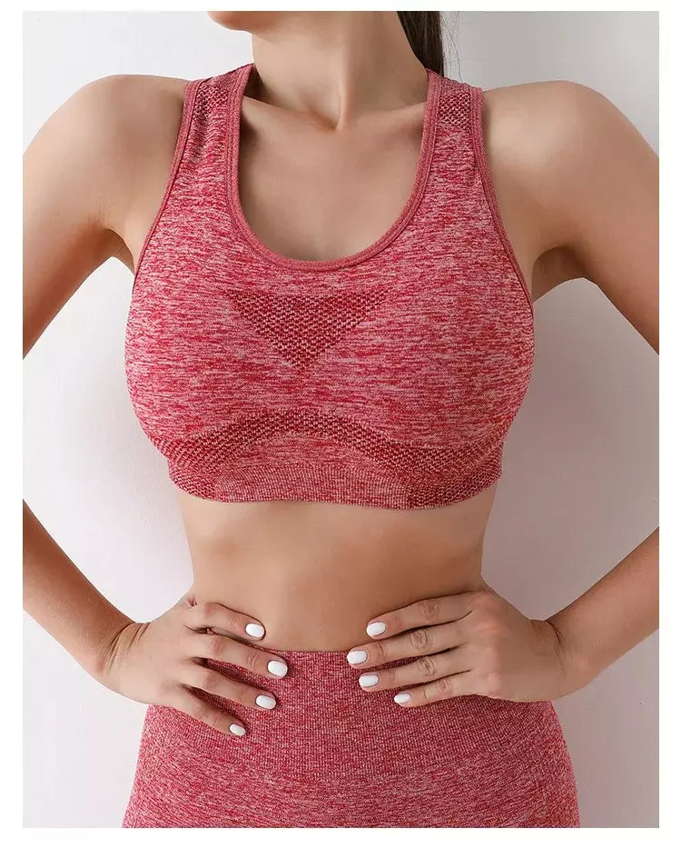 Conjunto Deportivo Para Mujer Top Y Leggins 2 Piezas - Bordó