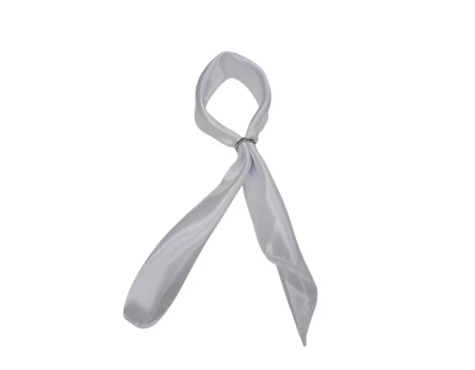 Hermosa Pañoleta Satinada Para Dama - Blanco - Pañoleta