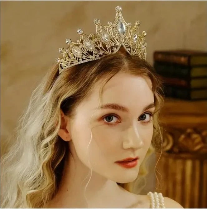 Set Corona Quinceañera👑Tiara Collar Aretes - Set Corona