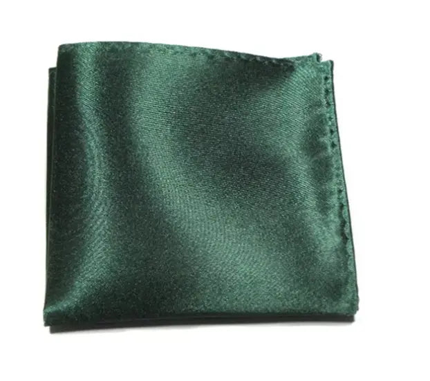 Pañuelo Satinado Para Traje - Verde Oscuro - Pañuelo