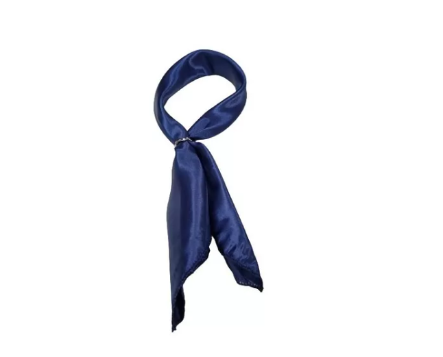 Hermosa Pañoleta Satinada Para Dama - Azul oscuro - Pañoleta