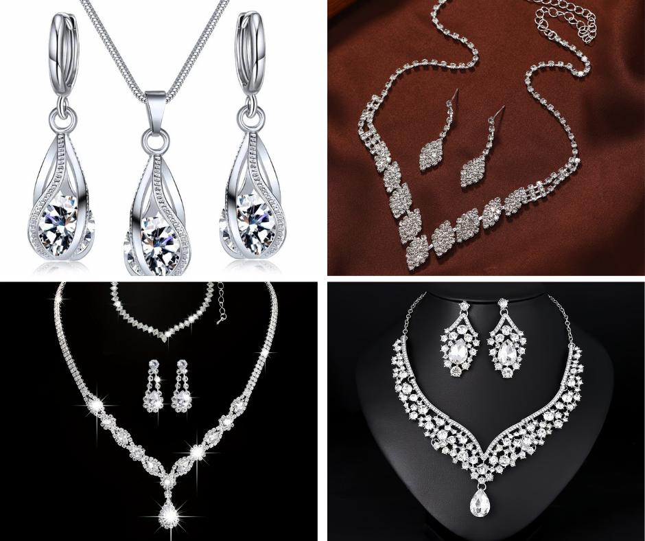 Colección Elegante en Collares y Aretes