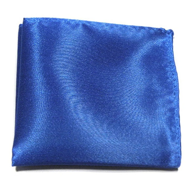 Pañuelo Satinado Para Traje - Azul - Pañuelo