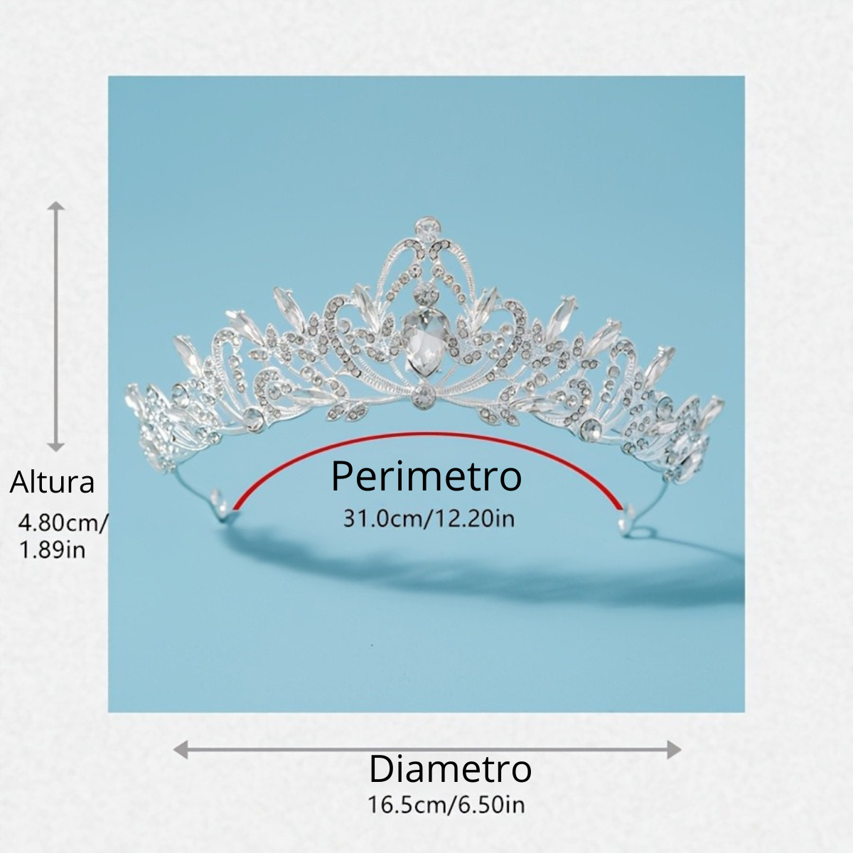 Set Tiara Collar Aretes para Quince Años o Novia – Brillo Elegante de Cristal