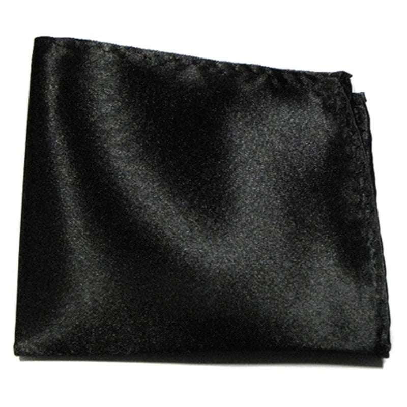 Pañuelo Satinado Para Traje - Negro - Pañuelo