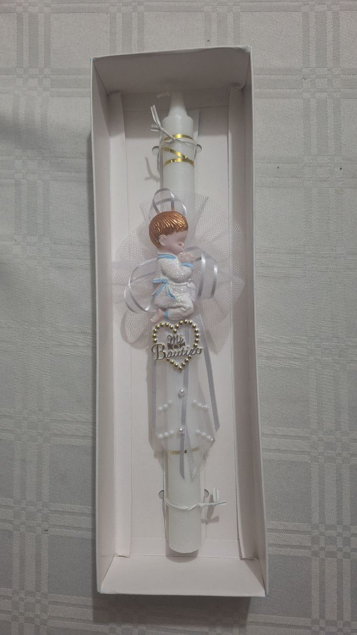 Cirio De Bautizo Decorados - Niño - Cirio bautizo
