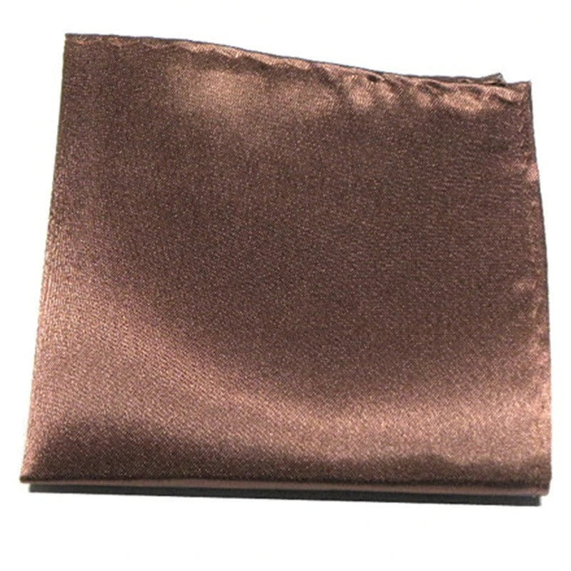 Pañuelo Satinado Para Traje - Marrón - Pañuelo