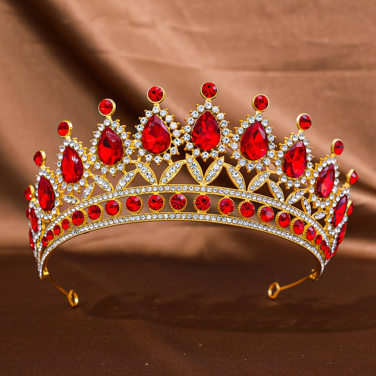 Tiara Corona Barroco - Rojo - Corona