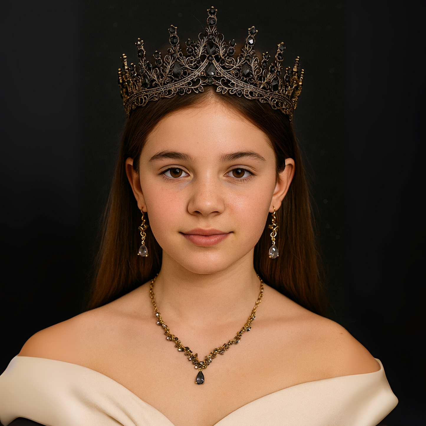 Set Tiara, Collar Y Aretes 15 Años O Boda