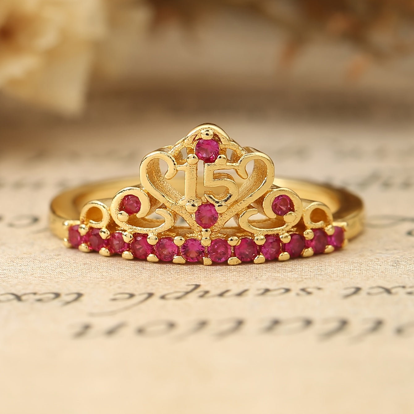 Anillo 15 años Rojo 