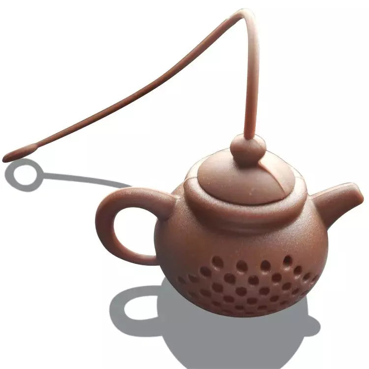 Infusor De Té Y Aromática En Forma de Tetera - Marrón oscuro