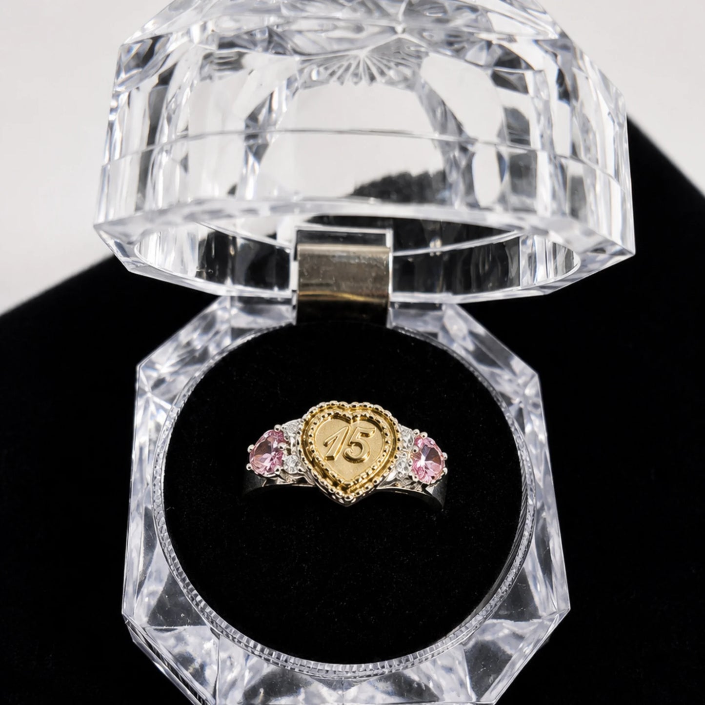 Anillo 15 Años en Plata 975 Laminada en Oro