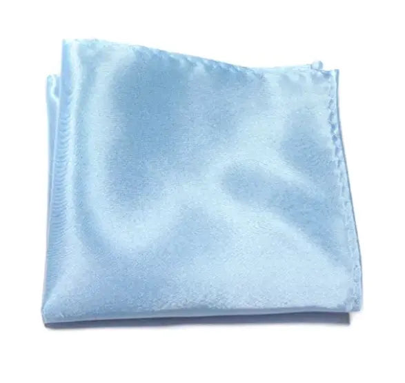 Pañuelo Satinado Para Traje - Celeste - Pañuelo
