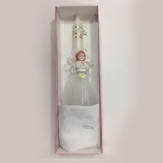 Cirio De Bautizo Con Pañuelo Blanco - Cirio bautizo