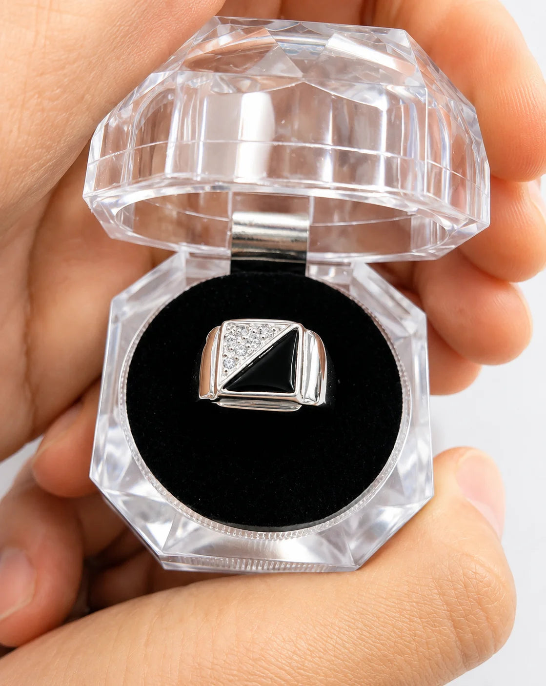 Anillo de Hombre en Plata 975 Laminado en Oro