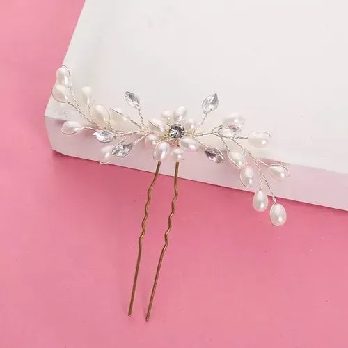 Tocado Accesorios Pinza Para El Cabello - Dorado - Tocado y Velos