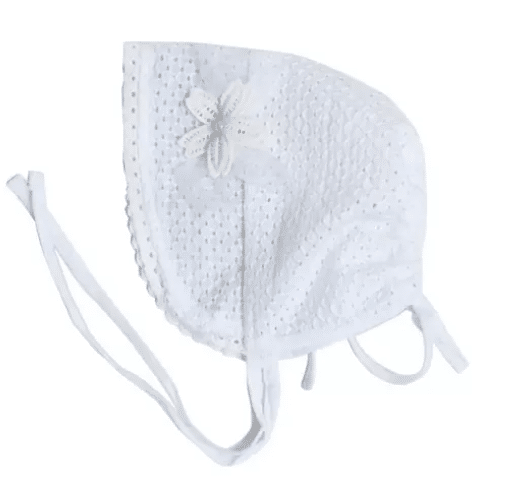 Gorro Para Bebé En Encaje Tipo Pava - Gorro