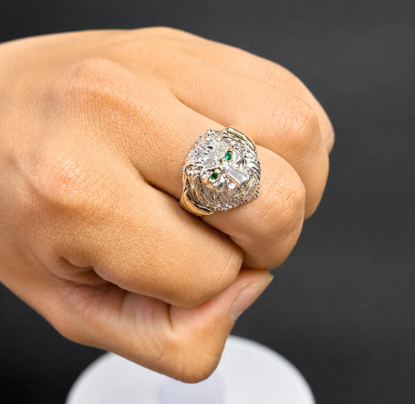 Anillo de Hombre en Plata 975 Laminado en Oro