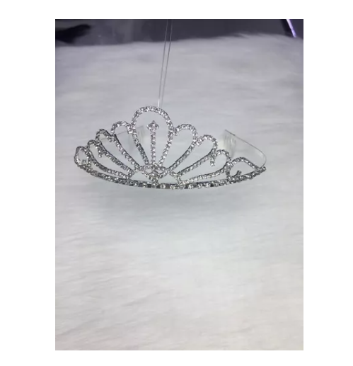 Tiara Corona Para Quinceañera Primera Comunión O Matrimonio - Plateado - Corona