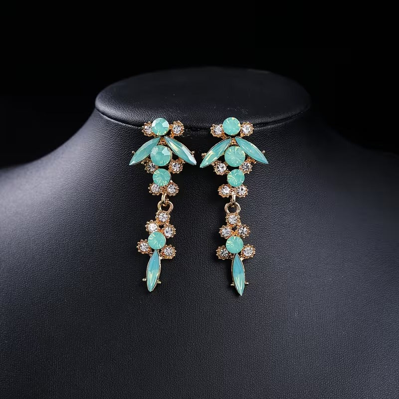 Aretes verde claro 