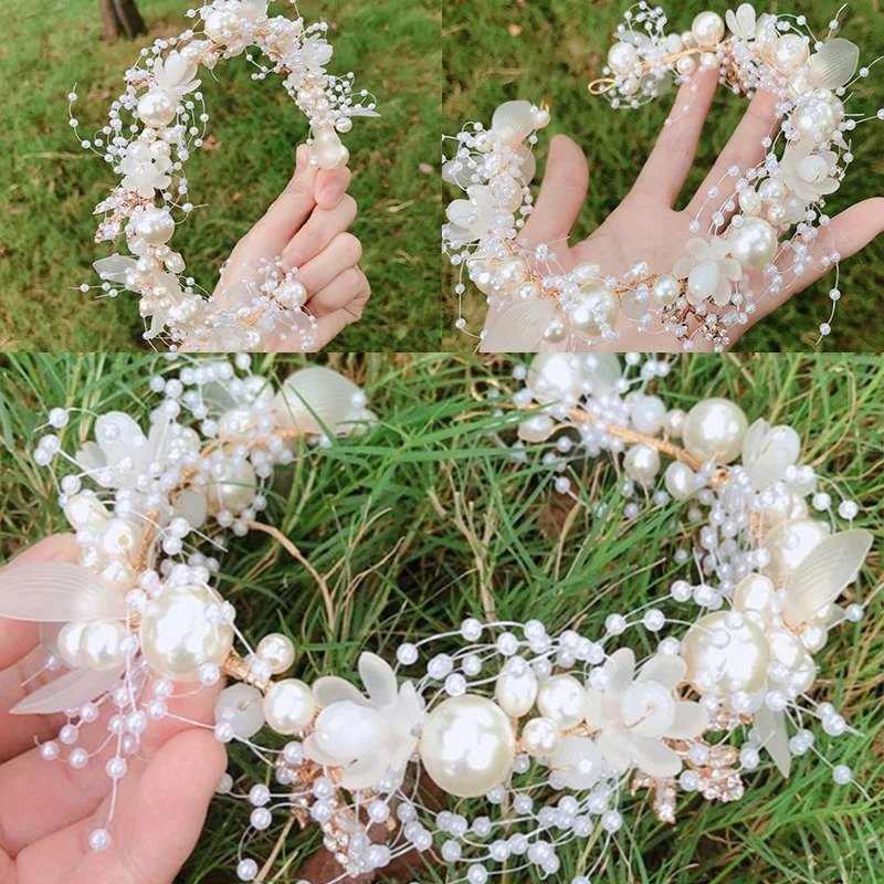 Tiara Vincha Corona Novia Primera Comunión Quinceañera - Tocado y Velos