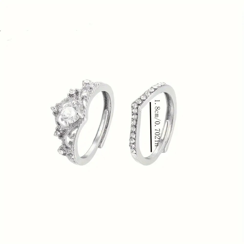 Anillo 15 años diamantes imitación quinceañera elegante Colombia