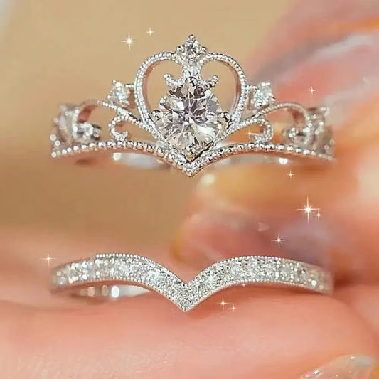 Anillo 15 años diamantes imitación quinceañera elegante Colombia