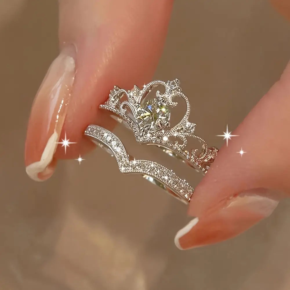 Anillo 15 años diamantes imitación quinceañera elegante Colombia
