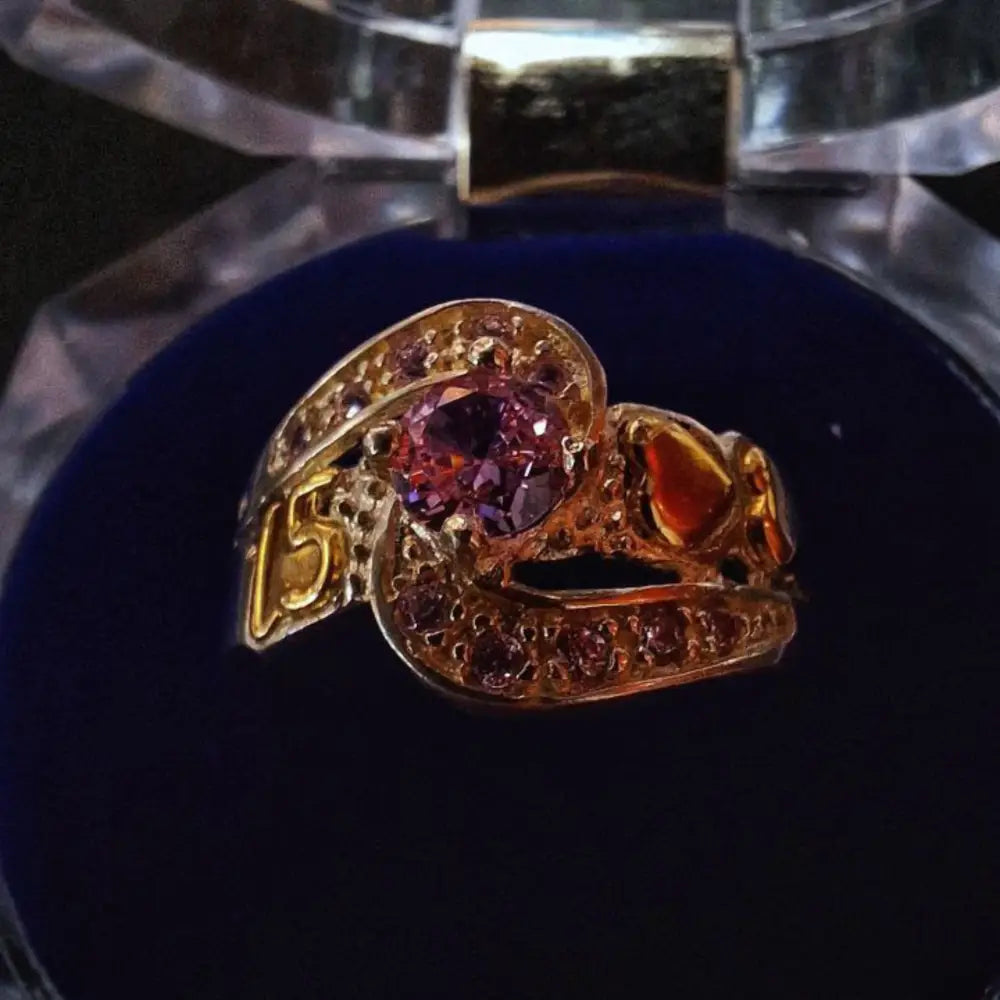 Anillos 15 años plata oro quinceañera elegante Colombia