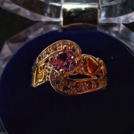 Anillos 15 años plata oro quinceañera elegante Colombia