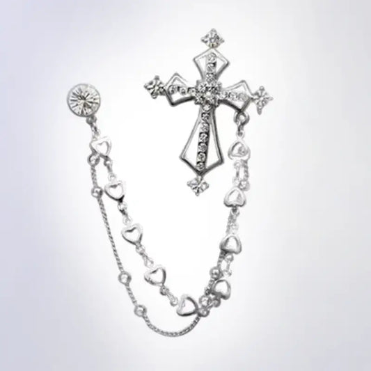 Broche pin metálico traje caballero elegante Colombia