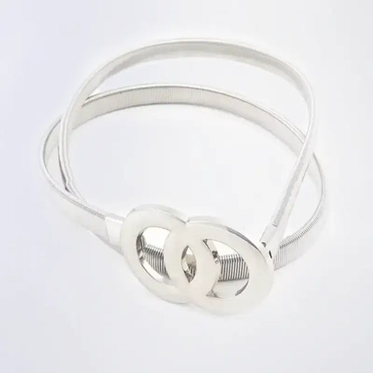 Cinturón metálico elástico mujer accesorios moda Colombia