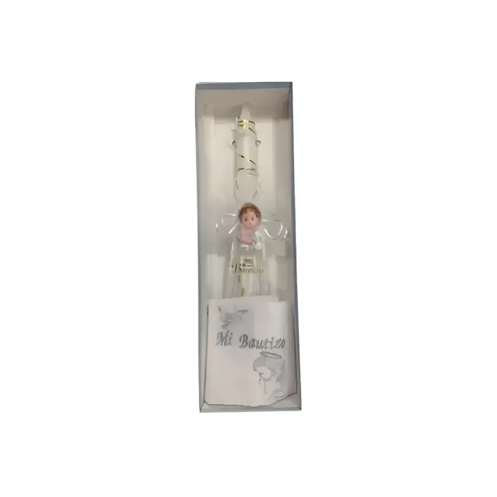 Cirio bautizo pañuelo blanco accesorio sagrado Colombia