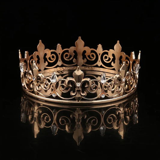 Corona príncipe rey hombre dorada elegante metálica – Sepia Moda y Más