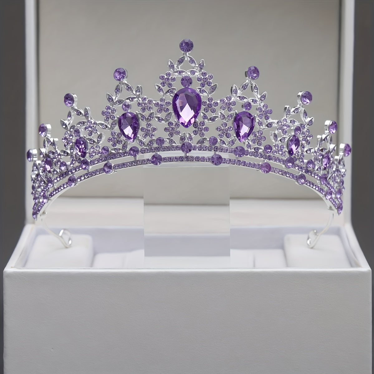 Tiara Princesa Corona De Lujo De Cristal