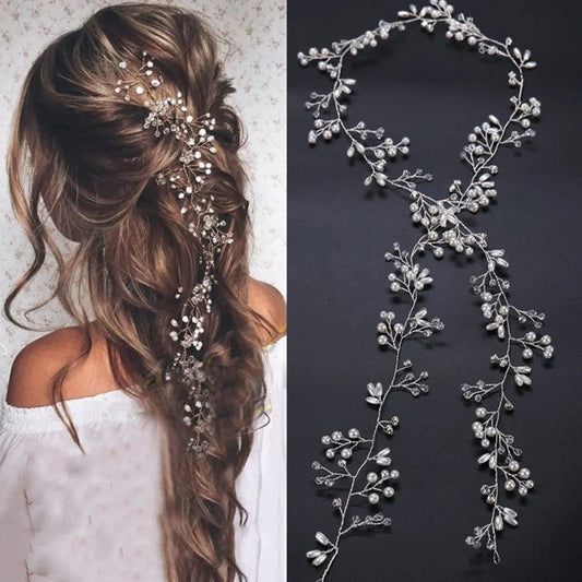 Enredadera Para Novia 100 cm - Plateado - Tocado y Velos