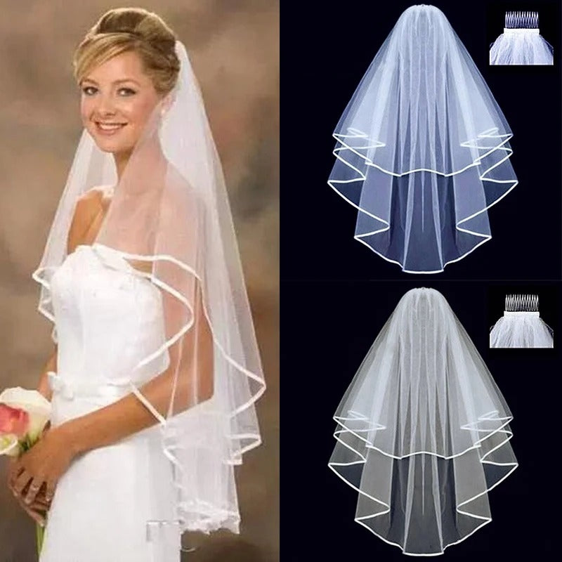 Velo De Novia Matrimonio - Tocado y Velos