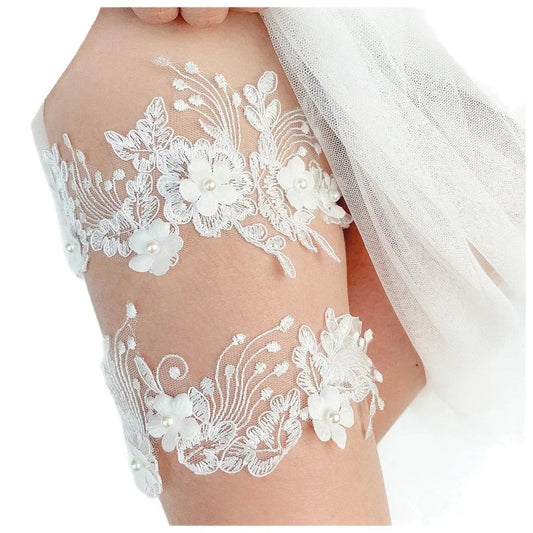 Liguero De Encaje Para Novia - Tocado y Velos