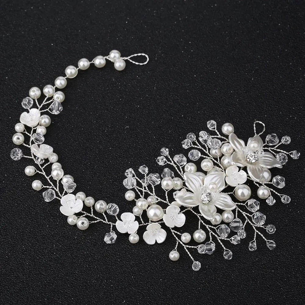 Tocado Tiara Corona Para Novia Brillante - Tocado y Velos