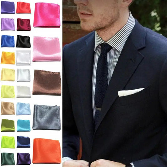 Pañuelo satinado traje caballero elegante Colombia