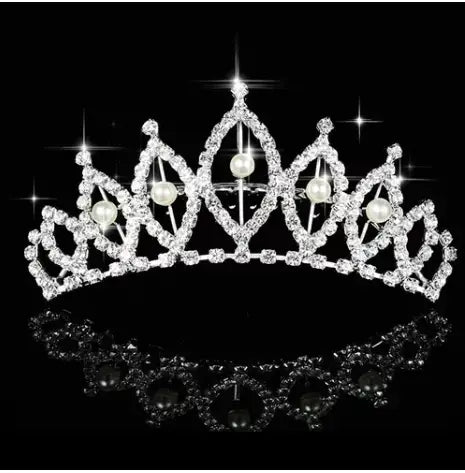 Tiara Corona Tocado Para Novia Quinceañera Primera Comunión - Corona