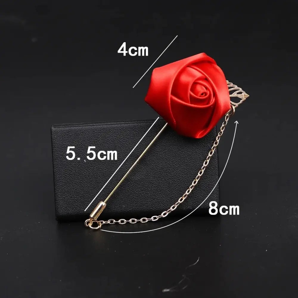 Pin broche forma rosa accesorio moda Colombia