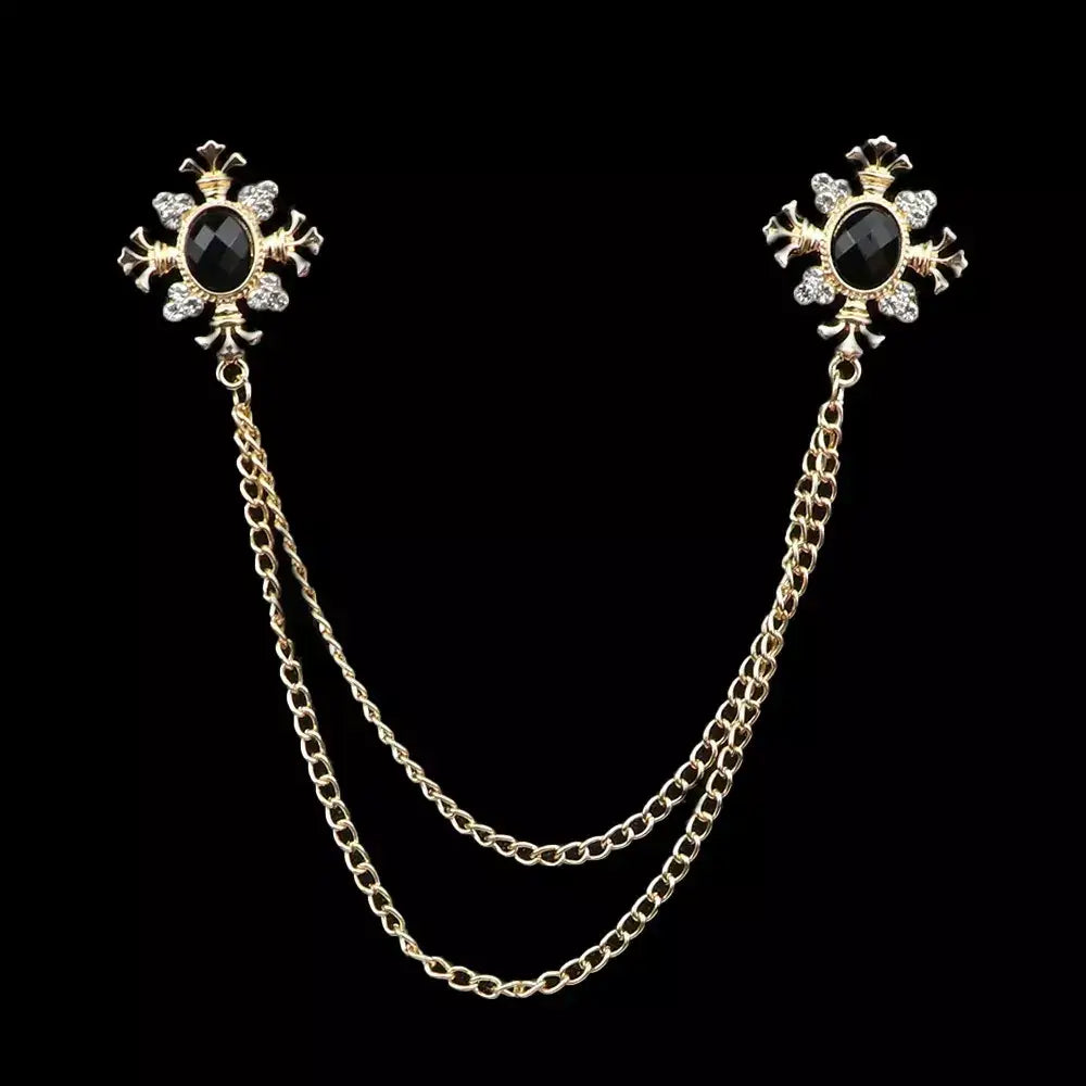 Pin broche metálico caballero traje Colombia