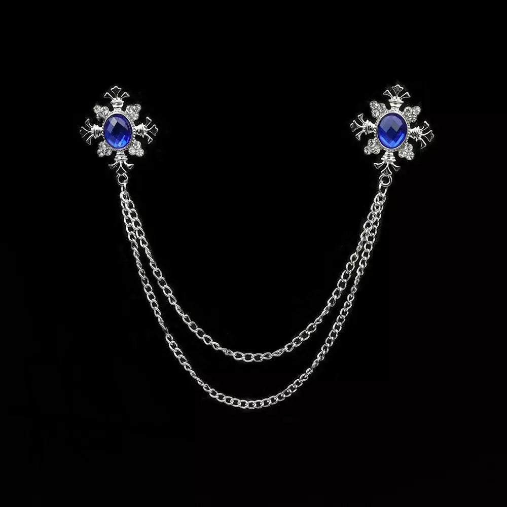 Pin broche metálico caballero traje Colombia