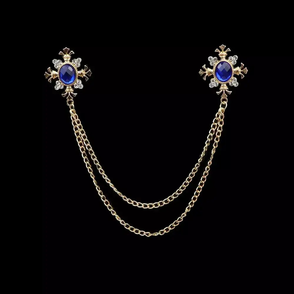 Pin broche metálico caballero traje Colombia