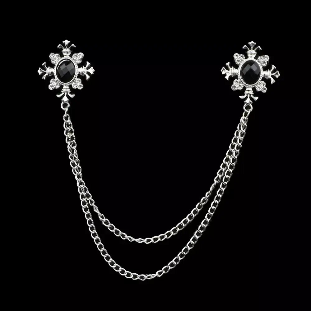 Pin broche metálico caballero traje Colombia